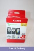 Canon High Capacity 3 Ink Cartridge Multipack to include 2x PG-540L, Black, 1x CL-541XL, Colour