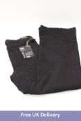 Trilogy Paige Leenah Lotus Slim Wide Leg Denim Jeans, Black, Size W29