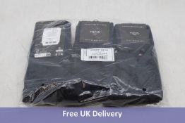 Six Pack Tommy Hilfiger Crew Socks, 3 Per Pack, Dark Navy, UK 9/11