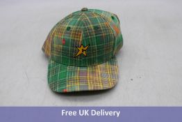 Two Carpet Company C Star Plaid Hat, Green/Multi