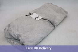 Zara Denim Full Zip Jacket, Grey, Size M