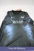 Umbro Boiler Room Jersey Football T-Shirt, Blue/Black, Size L