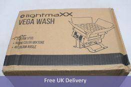 Lightmaxx 45 Degree Beam Angle Vega Wash LED Floodlight, Black, 24 X 8W. Box damaged