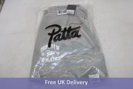 Patta Athletics Draw Cord Straight Jogging Pants, Limestone, Size L