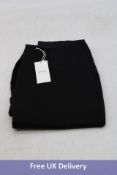 Ninepine Tailored Ponte Bootcut Trousers, Black, Size 28