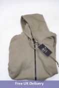 Capeeah Gabagool Zip Hoodiy #15, Tarmac Brown, Size M