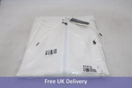 Polo Ralph Lauren Long-Sleeved Relaxed-Fit Jersey Hoody, White, Size XXL