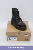 Dr. Martens Jadon Smooth Polished Leather Platform Boots, Black, UK 6