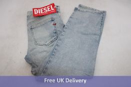Diesel 2016 D Air Regular Fit Mid Waist Jeans, Light Blue W26/L32