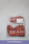 Cabane Swimwear Jade Bottom/Top Set, Terra, Size S