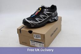 Salomon XT 6 GTX Trainers, Black/Silver, UK 8