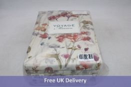 Voyage Maison Llinizas pair of Fully Lined Pencil Pleat Header Tape Curtains, Poppy, Size 229 X 183c
