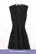 Alaia Knitted Cheetah Effect Midi Fit & Flare Dress, Size 36. Used, Good Condition
