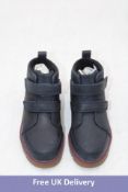 Clarks Kids Toddler Lorcam Hi Boots Navy, Navy/Purple, UK Size 12, No Box