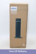 Philips CX5120/11 Portable Smart Ceramic Fan Heater, Dark Grey, 220-240V. Box damaged