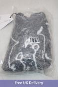 Cubic Experimental Fashion Wine Club Jumper, Dark Grey, Size M