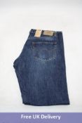 Edwin Regular Tapered Denim Jeans, Dark Blue, Size W34/L34