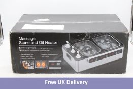 2-in-1 Massage Oil and Stone Heater