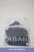 Cabane Swimwear Jade Bottom/Top Set, Black, Size S