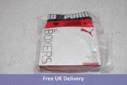 Four pairs Puma Boxer Shorts to include 2x Red, 2x Black, Size L