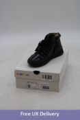 Geox Kids J Laquinny B Boots, Black Patent, UK 12.5
