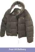 Perfect Moment Jumbo Corduroy Ski Jacket, Black, Size L