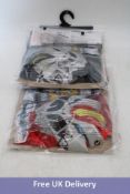 Two Kids Cosmic Fury Power Outfits to include 1x Red, Age 3-4, 1x Black, Age 7-8
