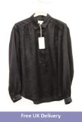 Hartford Clarisse Top, Shiny Black, Size 2
