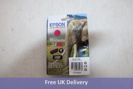 Seven Epson 24XL Original Ink Cartridge C13T24314012, 4 X Black, 2 X Light Cyan, 1 X Magenta