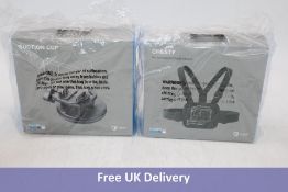 Two GoPro Accessories to include 1x Suction Cup 1x Chesty