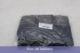 Six Pack Tommy Hilfiger Crew Socks, 3 Per Pack, Dark Navy, UK 9/11