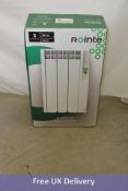 Rointe KRI0330RAD3 Kyros Electric Radiator, 330W, 3 Elements, White. Box damaged