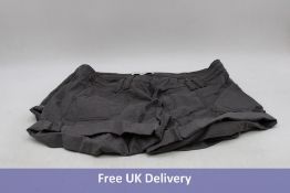 Two Hollister Women's Low Rise Classic Shorts, Grey, Size 16