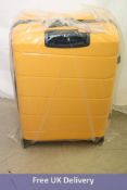 American Tourister 75/28 Air Move Spinner Suitcase, Sunset Yellow. Box damaged
