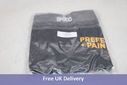 Five 2P00D Perfect Pain T-Shirts, Black/Orange, Size S