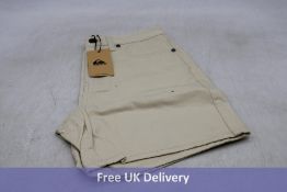 Quiksilver Bermuda's Shorts, Off White, Size 26
