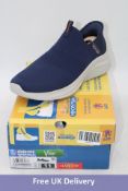 Skechers Men's Ultra Flex 3.0 Smooth Step-Ins, Navy/White, UK 10. Box damaged