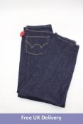 Edwin Loose Tapered Denim Jeans, Dark Blue, Size W34/L32