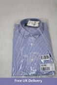 Polo Ralph Lauren Stripped Poplin Shirt, Blue, Size M