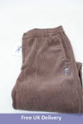 Eastside Golf Bubble Wale Cord Trousers, Chocolate, Size L