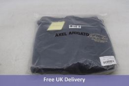 Axel Arigato Château Axel Hooded Cotton Sweatshirt, Navy, Size M