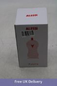 Alessi Pulcina 3 Cup Induction Espresso Maker, Silver/Red