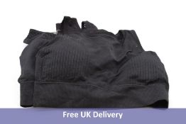 Three Sodacoda Sport Bra, Black, EU M