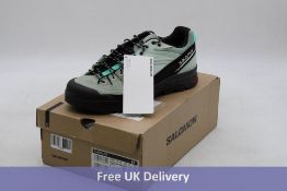 Salomon X-Alp LTR Trainers, Black/Green Milieu/Bay, UK 11. Box damaged