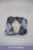 Lemonade XY24FW0610 Wool Cardigan, Blue/Yellow, Size S