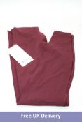 Lululemon Aligan 28 Inch High-Rise Pants, Burgundy, Size 6