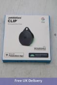 Three Pebblebee Clip Rechargeable Mini Item Trackers