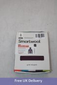 Smart Wool Men's Base Layer Hoodie, Charcoal/Argyle Purple, Size L