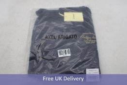 Axel Arigato Château Axel Hooded Cotton Sweatshirt, Navy, Size M