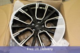 Alloy Wheel 21137-11, Black 20 X 10, ET 40, 5 Hole, PCD 112